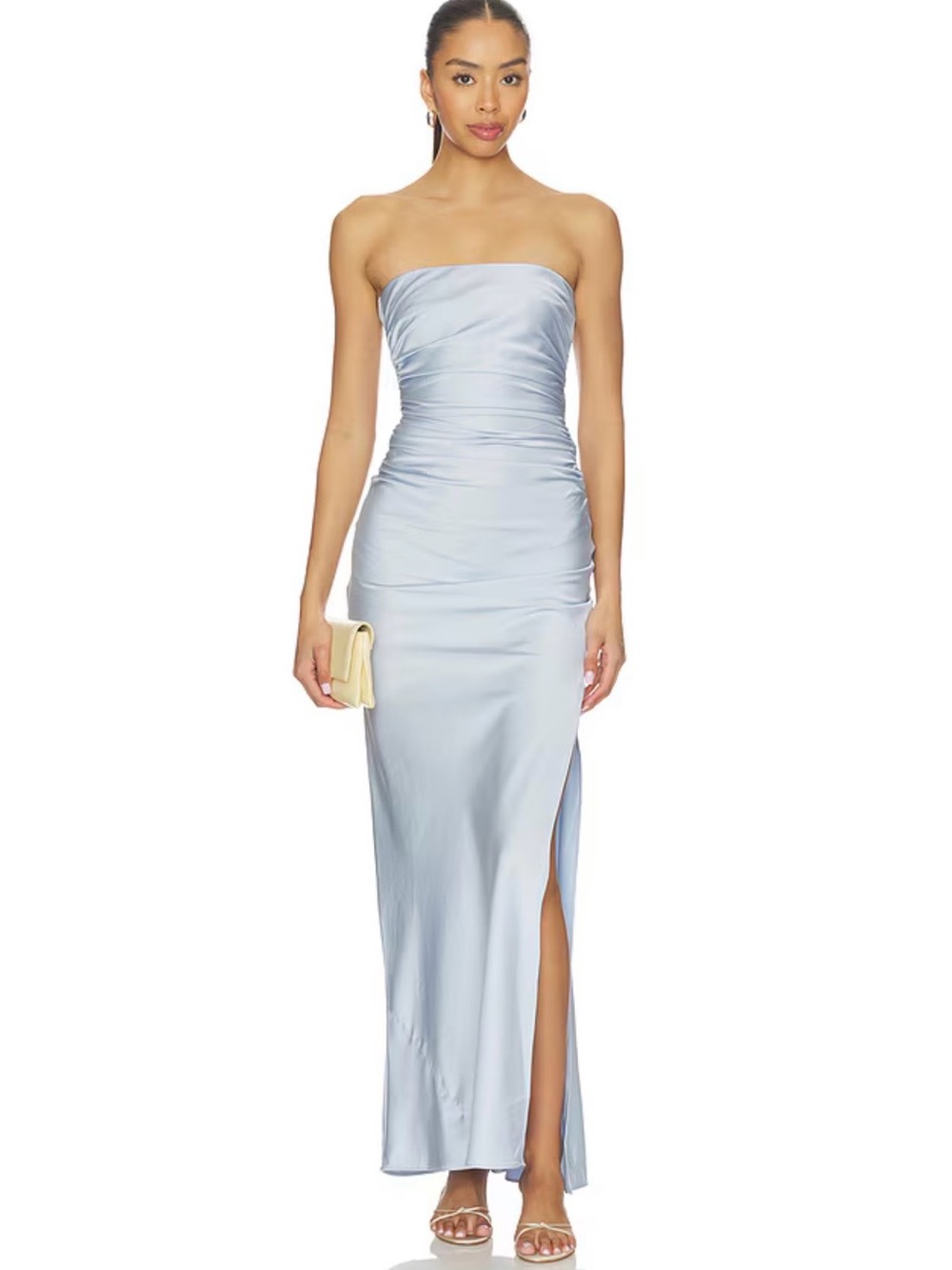 Bec + Bridge Strapless Pale Blue Dress
